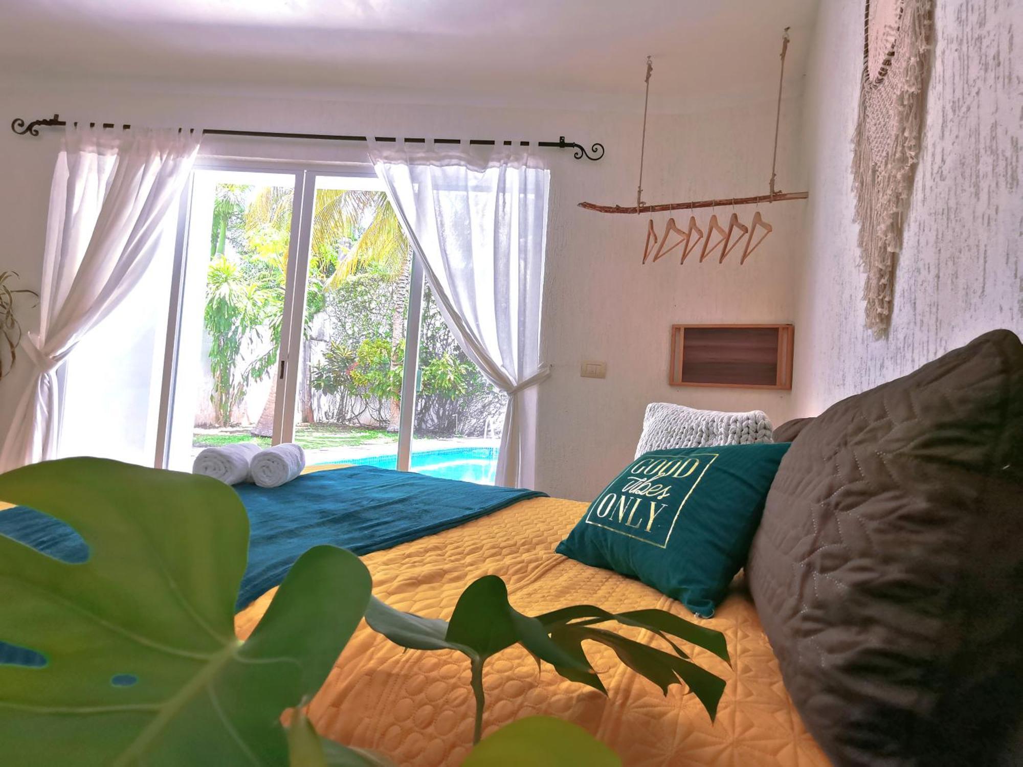 Beautiful & Cozy Near Beach Apartment Pool & Kingsize Bed Cancún Camera foto